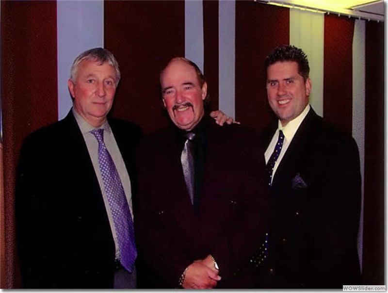 With former Manchester City and England star Mike Summerbee and comedian Mike King
