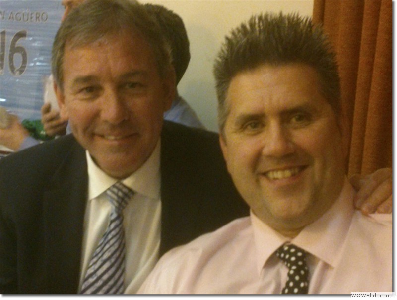 With former Manchester United and England captain Bryan Robson